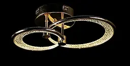 Люстра стельова LED Splendid Ray LT98120/1+1, 2 лампи, золото, білий, сучасний стиль для дому - мініатюра 4