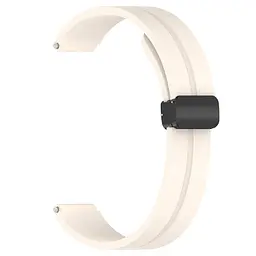 Ремінець Line Magnetic для Xiaomi Mi Band 9/8/10 Бежевий / Beige - мініатюра 2