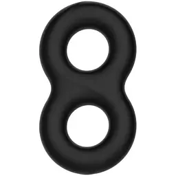 Ерекційне кільце Crazy Bull Super Soft Silicone Double II Cock Ring чорний