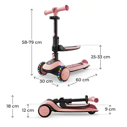 Самокат Kinderkraft Halley 2 Rose Pink (KRHALL02PNK0000) (5902533930173) - мініатюра 8