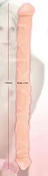 Двусторонний фаллоимитатор Orion Nature Skin Double Dong, 48.5 см - миниатюра 3