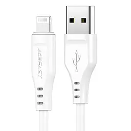 Кабель ACEFAST C3-02 USB to iP 2.4A, 1.2m, TPE, TPE connectors, білий 6974316280835