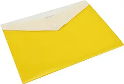 Папка-конверт А4 конверт на кнопці O35206 Optima, 2 відділи (4044572552064) Жовтий