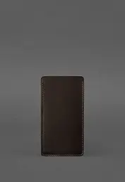 Шкіряний чохол для iPhone 13 Темно-коричневий Краст - мініатюра 3