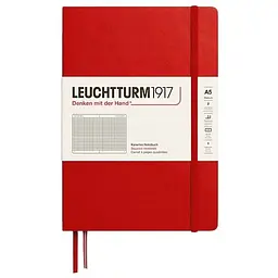Блокнот Leuchtturm1917, Середній, Cherry, Клітинка (373979)