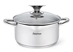 Каструля Elegance із нержавіючої сталі Fissman Ø20хØ18,5х10 см kuh0007840 - мініатюра 1