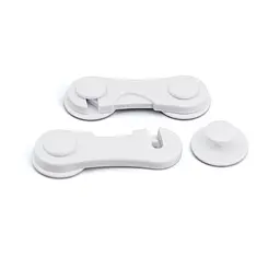 Замок-блокатор для дверцят MBM Kids 2 шт білий (BS-08 WHITE) - мініатюра 4