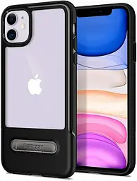 Чохол прозорий протиударний із підставкою Spigen Slim Armor Essential S Ultra Hybrid 076CS27085 для iPhone 11 (6.1") Black - мініатюра 9