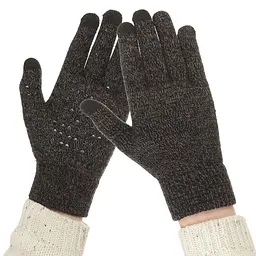 Рукавички для сенсорних екранів ArmorStandart Melange Grey/Black size XL (ARM59871) - мініатюра 4
