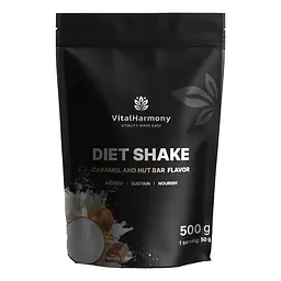 Замінник харчування Diet Shake, 500 грам Шоколад-карамель-горіхи VitalHarmony vit0003540