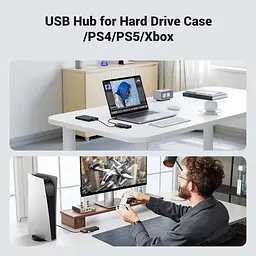 USB хаб Ugreen USB - 4x USB 3.0 + Type-C Додаткове живлення 10W (5V/2A) 0.2м 5 в 1 5 Гбіт/с USB-A Концентратор Док-станція HUB (15548) - мініатюра 9