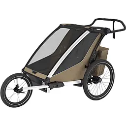 Дитяча коляска Thule Chariot Cross 2 Double (Faded Khaki) (TH 10201037) - мініатюра 2