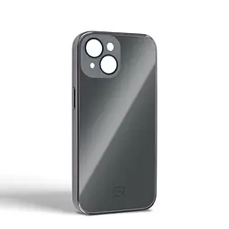Чехол-накладка для Apple iPhone 14, Replica MagSafe, серый, противоударный защитный чехол с магнитным кольцом MagSafe, защита всего корпуса, TPU+PC, зеркальный, выступающий бортик вокруг экрана, ArmorStandart (ARM76219) - мініатюра 2