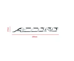 Емблема напис ACCORD Хром 16х179 мм для Honda на скотчі (пр-во Завод) - мініатюра 2