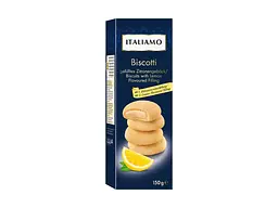 Печиво Italiamo Biscotti Filled Lemon Cookies з лимонним кремом 150 г