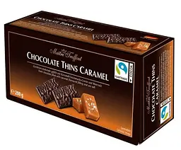Шоколадні цукерки Maitre Truffout Chocolate Thins Caramel 200г - мініатюра 6