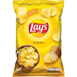 Чипси Lays зі смаком сметани і зелені 120 г + Чипси Lays з сіллю 120 г - мініатюра 5