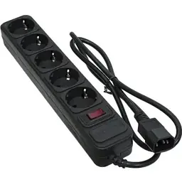 Мережевий фільтр живлення Patron 1 m3*1mm2 (SP-1053U) 5 розеток BLACK (EXT-PN-SP-1053U)