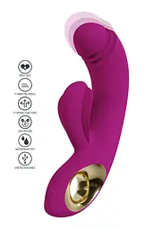 Вібратор-кролик Xocoon Harmony DualTouch G-spot 16.5 см фіолетовий - мініатюра 9