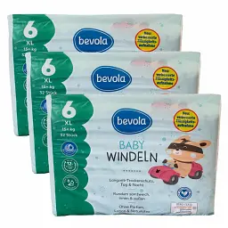 Підгузки Bevola Baby 6 XL (15+ кг), 96 шт