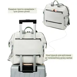 Міський офісний рюкзак Tigernu T-B9513 для ноутбука 15л 14" White (17035) - мініатюра 3