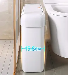 Відро для сміття з кришкою Joybos Z39 для ванної кімнати (JBS-LJT-S02B2-JWT) - мініатюра 9