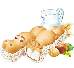 Вафельні батончики бегемотики Kinder Happy Hippo Hazelnut 5 шт, 104 г - мініатюра 3