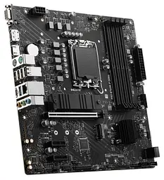 Материнська плата LGA1700, MSI PRO B760M-P DDR4, B760, 4xDDR4, Int.Video(CPU), 4xSATA3, 2xM.2, 1xPCI-E 16x 4.0, 2xPCI-E 1x 4.0, ALC897, RTL8111H, 4xUSB3.2/8xUSB2.0, VGA/HDMI/DP, MicroATX - мініатюра 3