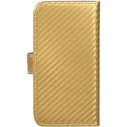 Чохол-книжка Toto Book Carbon Fiber Universal Cover 4.7-5.3" Gold - мініатюра 3