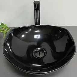 Умивальник VBI Ronta black glossy накладний VBI-017301, Чорний - мініатюра 4