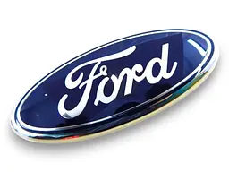 Емблема решітки Ford (пустушка) Синій + Хром 175х74 мм (на скотчі) 8U5A-19H250-AB
