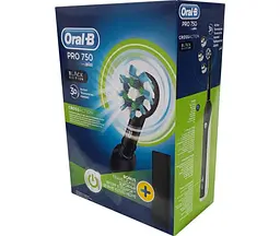 Електрична зубна щітка Oral-B Pro 750 D16 CrossAction (D16.513.UX) Black [67577] - мініатюра 5