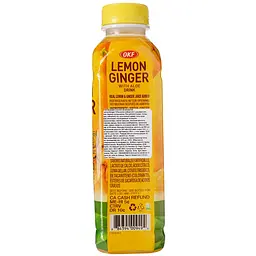 Фруктовий напій OKF Fruit Juice with Aloe LemonGinger 0.5 л - мініатюра 2