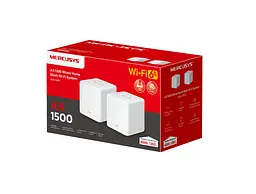 Система WiFi-Mesh Halo H60X AX1500, 3xGE LAN/WAN, 2мод Mercusys teh0017284 - мініатюра 10