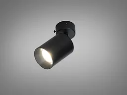 Накладний точковий світильник Diasha PB-1 тубус чорний GU10