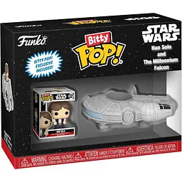 Набір фігурок Funko Bitty Pop! Star Wars  Han Solo аnd Millennium Falcon (83623) - мініатюра 2