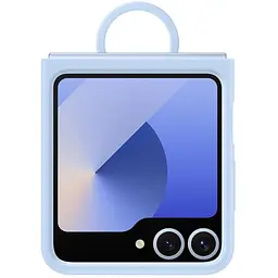 Оригінальний протиударний силіконовий чохол Samsung Silicone Case для Galaxy Z Flip6/Flip7 FE/ Flip5 Blue EF-PF741TLEGUA - мініатюра 8