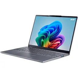 Ноутбук Acer Swift 14 AI OLED SF14-51-78FT з процесором Intel Core Ultra 7-256V pana la 4.8 GHz, 14", WUXGA OLED, 16GB LPDDR5X RAM, 1TB SSD, Intel Arc графікою, Windows 11 Home, Ste - мініатюра 5
