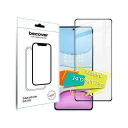 Скло захисне BeCover Xiaomi 14T/14T Pro Black (713322) - мініатюра 2