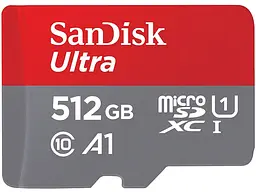 Карта пам'яті SanDisk Ultra microSDXC UHS-I A1 + SD adapter 512 GB (SDSQUAC-512G-GN6MA) - мініатюра 2