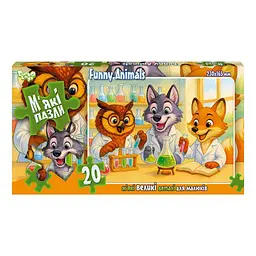 Дитячі м'які пазли "Funny Animals" S20-10-16, 20 елементів