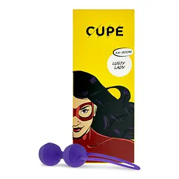 Вагінальні кульки Cupe Lusty Lady 7 см фіолетові - мініатюра 4