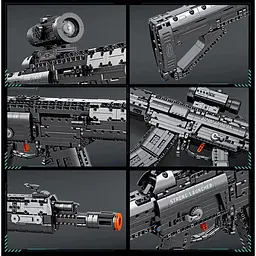 Конструктор Reobrix Гвинтівка QBU-191 з функціональним механізмом (77024) [171509] - мініатюра 2