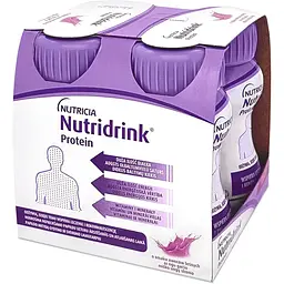 Ентеральне харчування Nutricia Nutridrink Protein Berries flavour зі смаком лісових плодів 4 шт. x 125 мл