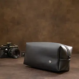 Чоловіча шкіряна косметичка GRANDE PELLE 22х12х10 см acs0018592 - мініатюра 6