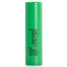 Акумулятор 18650 Samsung INR18650-25R 2500mah (20А) Зелений - мініатюра 4