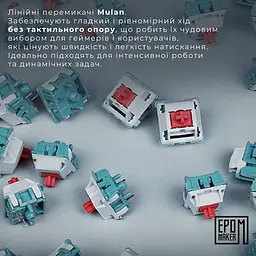 Клавіатура Epomaker EP64 Mulan White (EP64-W-M) - мініатюра 8