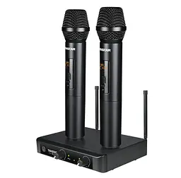 Радіосистема з двома ручними мікрофонами Takstar X3-HH - мініатюра 1