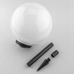Садова декоративна RGB куля Lumiled Atris 25 см на сонячній батареї - мініатюра 5