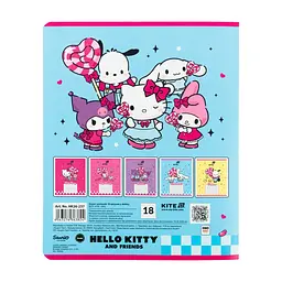 Зошит Kite Hello Kitty and Friends, 18 аркушів, лінія (HK26-237), в асортименті - мініатюра 7